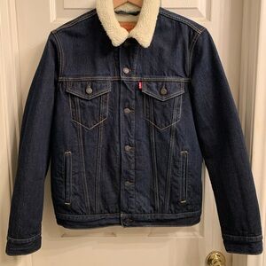 Levi's blue Sherpa Trucker jacket